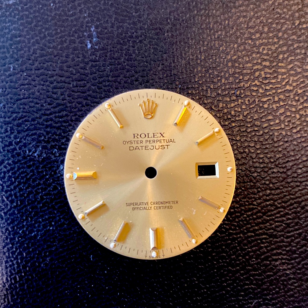 Rolex Face With Gold Markers